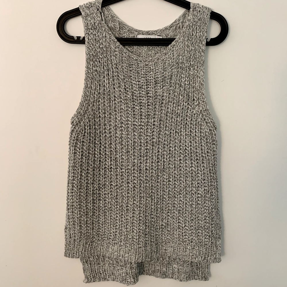 Lush for VICI Knit Sweater Tank Top Grey Size S NWOT